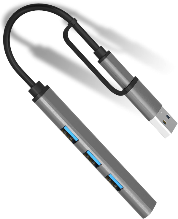 USB 3.1 TIP C+USB 3.0 na 4xHUB 3.0 metal