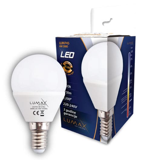 Led sijalica Lumax LUMP45-6W 3000K E14