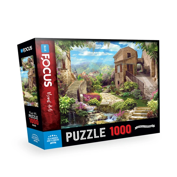 PUZZLE 1000 delova OLD HOUSES AND FLOWERS BF285
