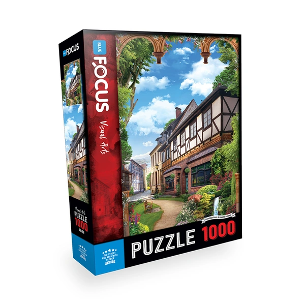 PUZZLE 1000 delova OLD STREET AND ARCH FLOWER
