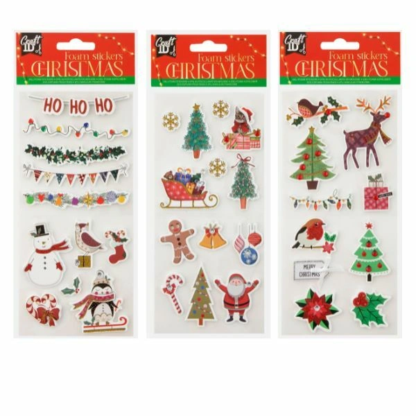 Stikeri xmas mix 3ass cr8017/ge