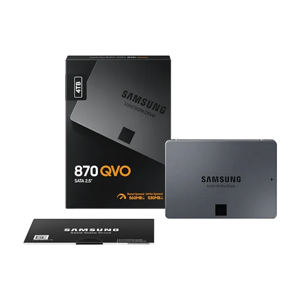 SSD 2.5&quot; SATA 4TB Samsung 870 QVO 560/530MBs, MZ-77Q4T0BW