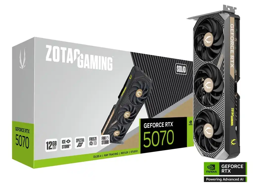 Grafička karta Zotac Gaming Geforce RTX 5070 Solid 12GB DDR7 192 bit 3xDP/HDMI