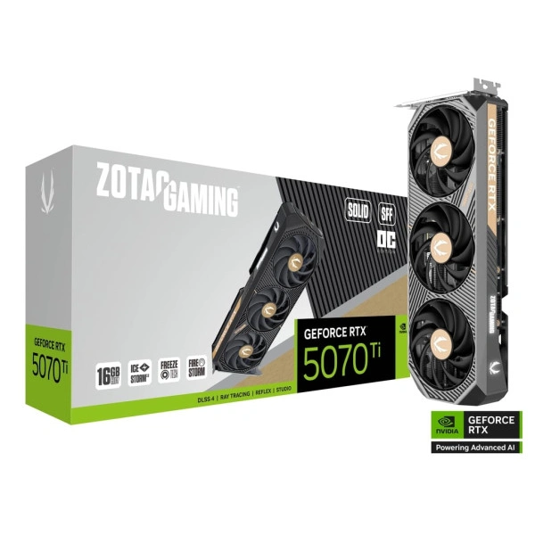 SVGA Zotac GeForce RTX 5070 Ti SOLID SFF OC 16GB GDDR7 256bit, ZT-B50710J3-10P