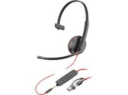 HP Poly 3215 Mono USB-C+3.5mm Plug+USB-C/A Adapter