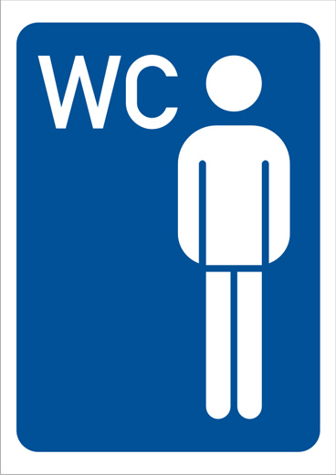 NALEPNICA WC MUŠKI 1005