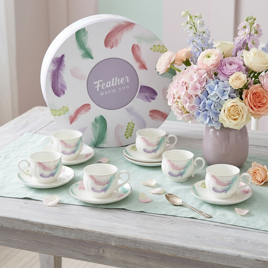 ŠOLJA SET 6/1 PERCE PASTEL OP25421 WY
