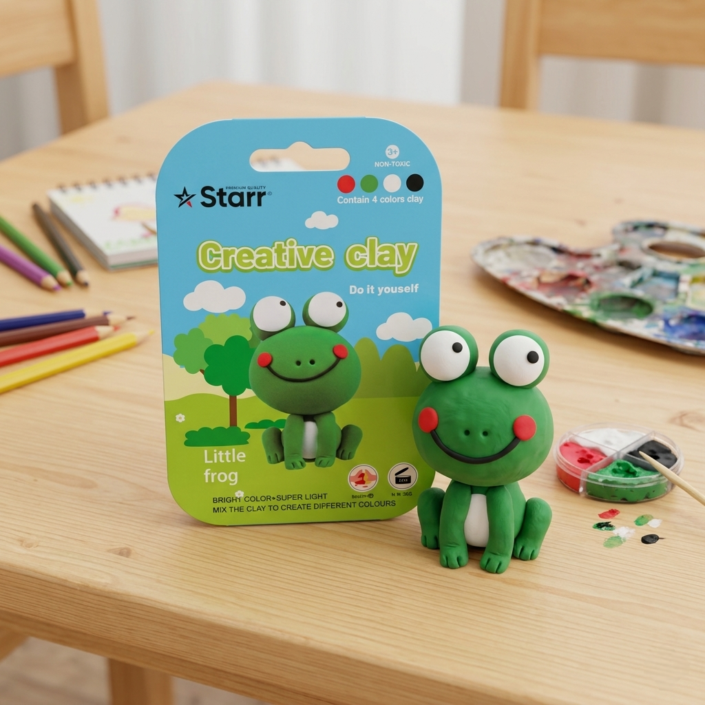 PLASTELIN CLAY SET 4 boje ŽABA 12/1 ctn 144  *AK
