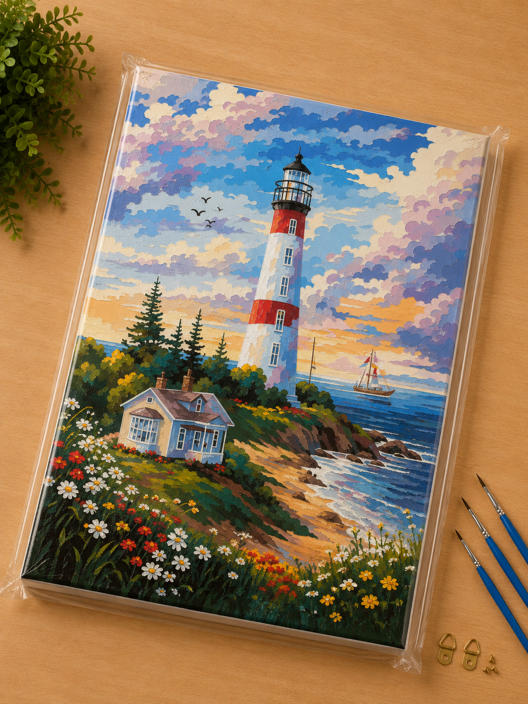 BOJENJE PO BROJEVIMA SET SVETIONIK 40X50CM *AK