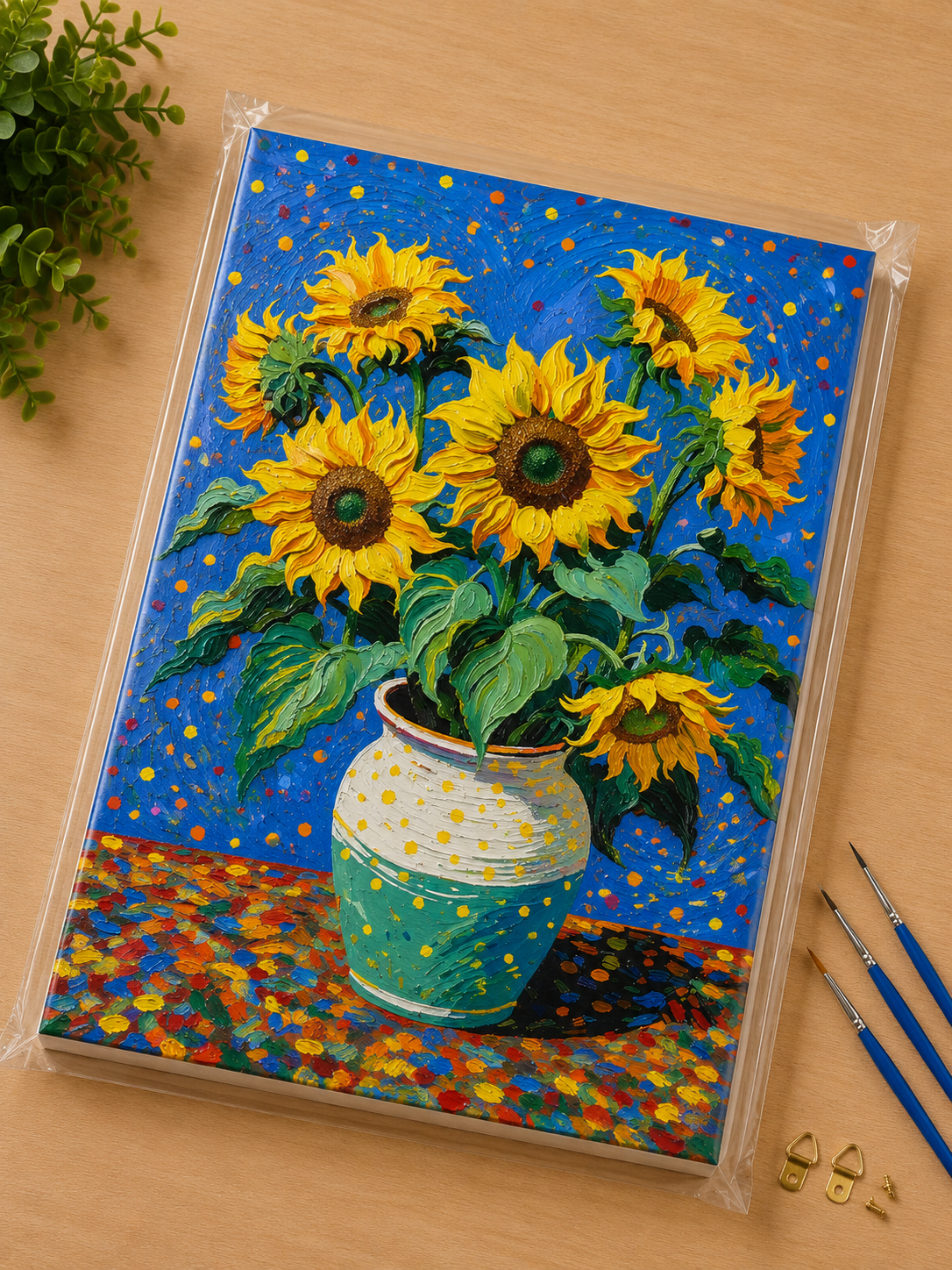 BOJENJE PO BROJEVIMA SET SUNCOKRETI 40X50CM *AK