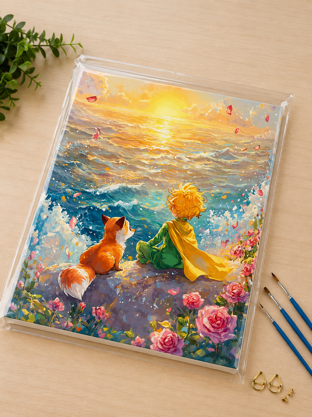 BOJENJE PO BROJEVIMA SET MALI PRINC 3 40X50CM *AK
