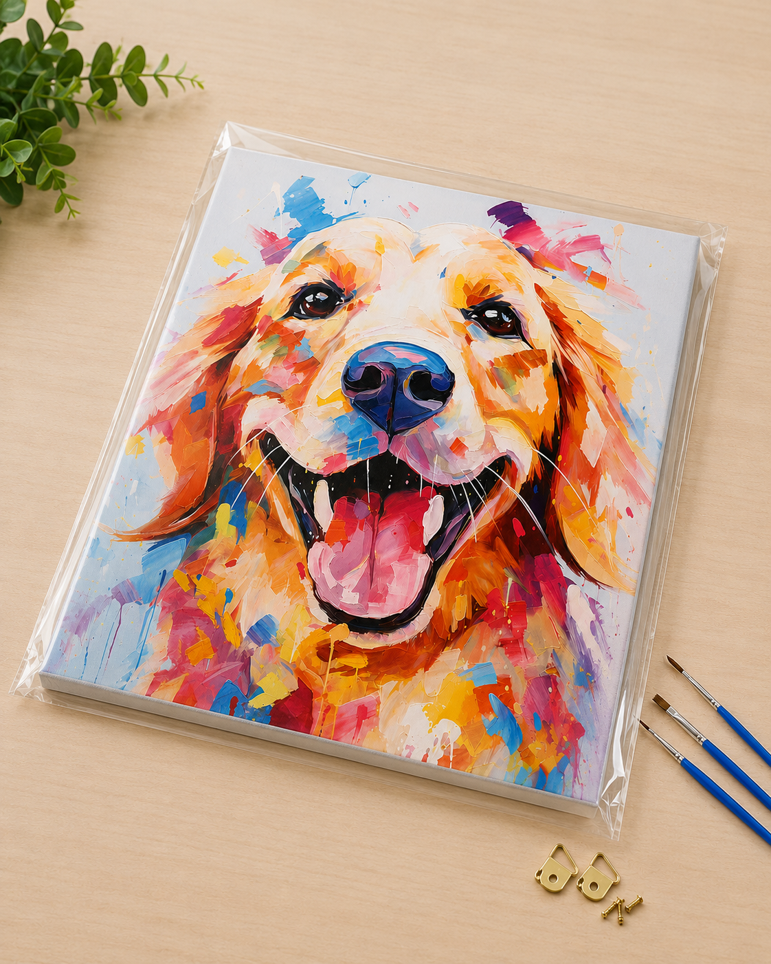 BOJENJE PO BROJEVIMA SET PAS 40X50CM *AK