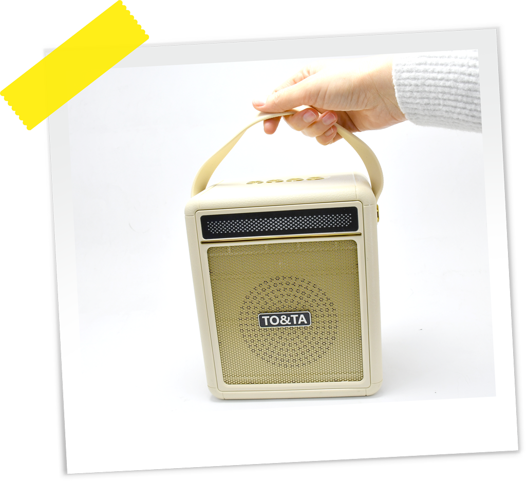 ZVUČNIK BLUETOOTH 20W RETRO BEŽ CRNI OP25224 WY
