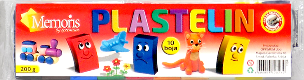 PLASTELIN Memoris 1/10 200GR KUT 1/100 *sr