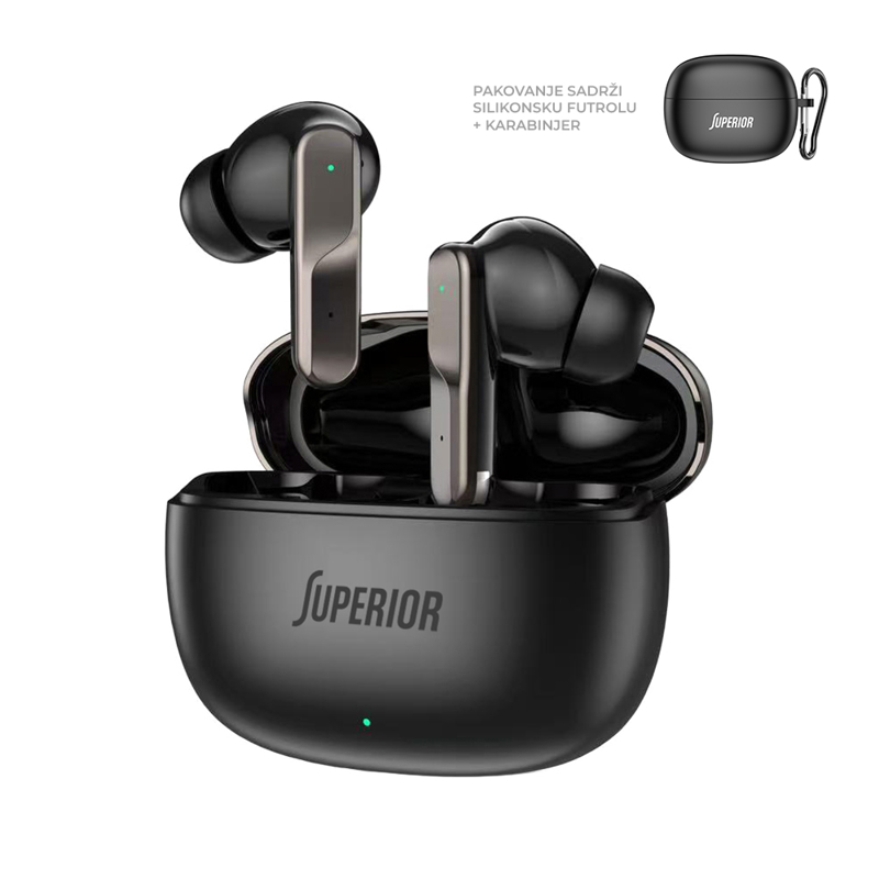 SLUŠALICE BLUETOOTH SUPERIOR X MASTER 2 SL1637 CRNE BUBICE *MD *SR
