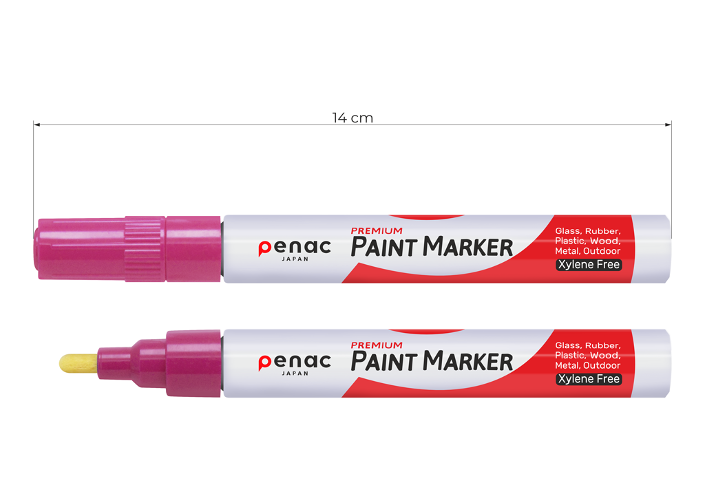 MARKER PENAC PAINT PINK METAL OTO140-PK 1/12