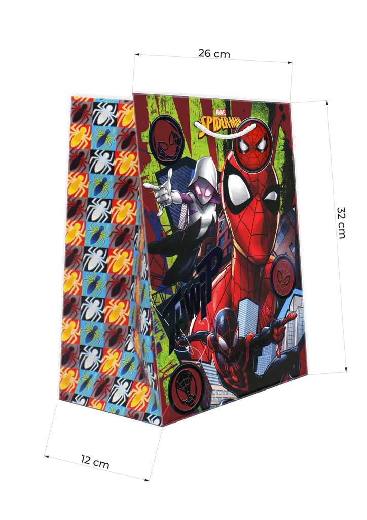 KESA UKRASNA L 26X12X32 SPIDERMAN 508293 *SY