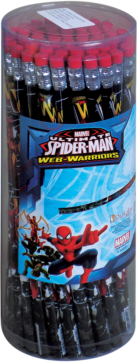 OLOVKA GRAFITNA SPIDERMAN SA GUM 1/60 0500834