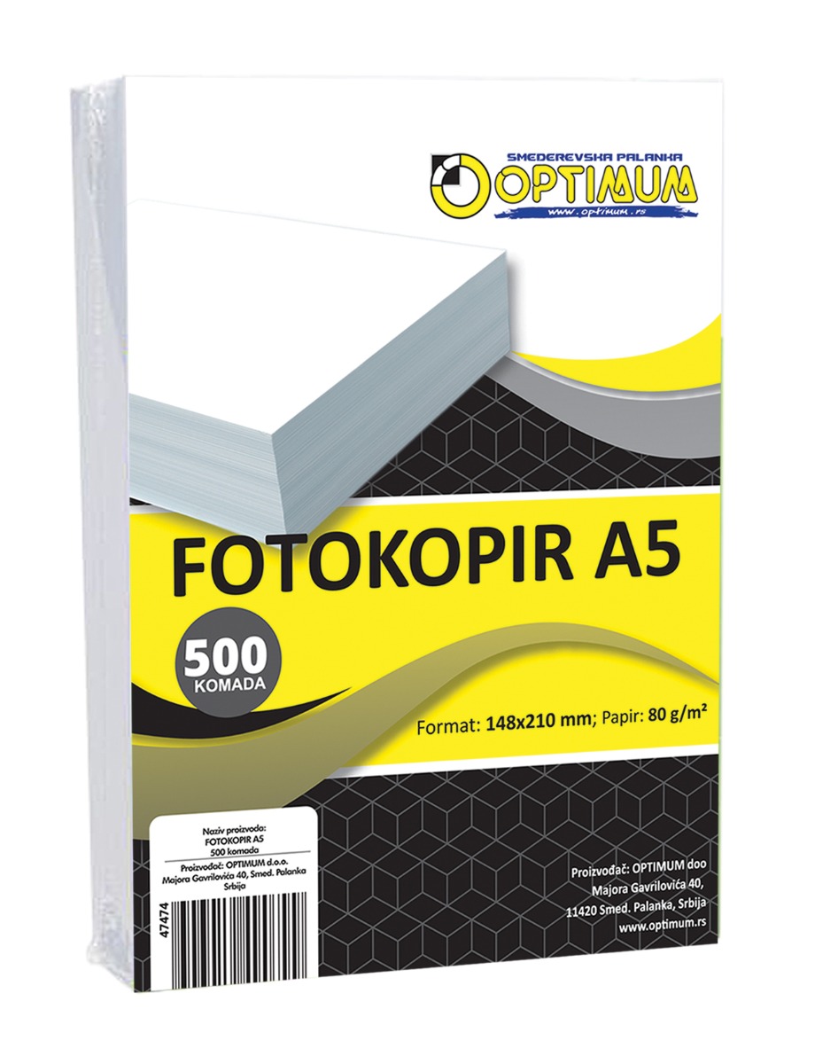 PAPIR FOTOKOPIR A5 1/500 80gr