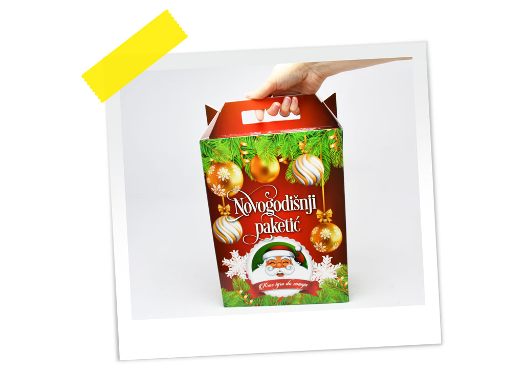 KUTIJA ZA PAKETIĆE Optimum Crveni-Zeleni