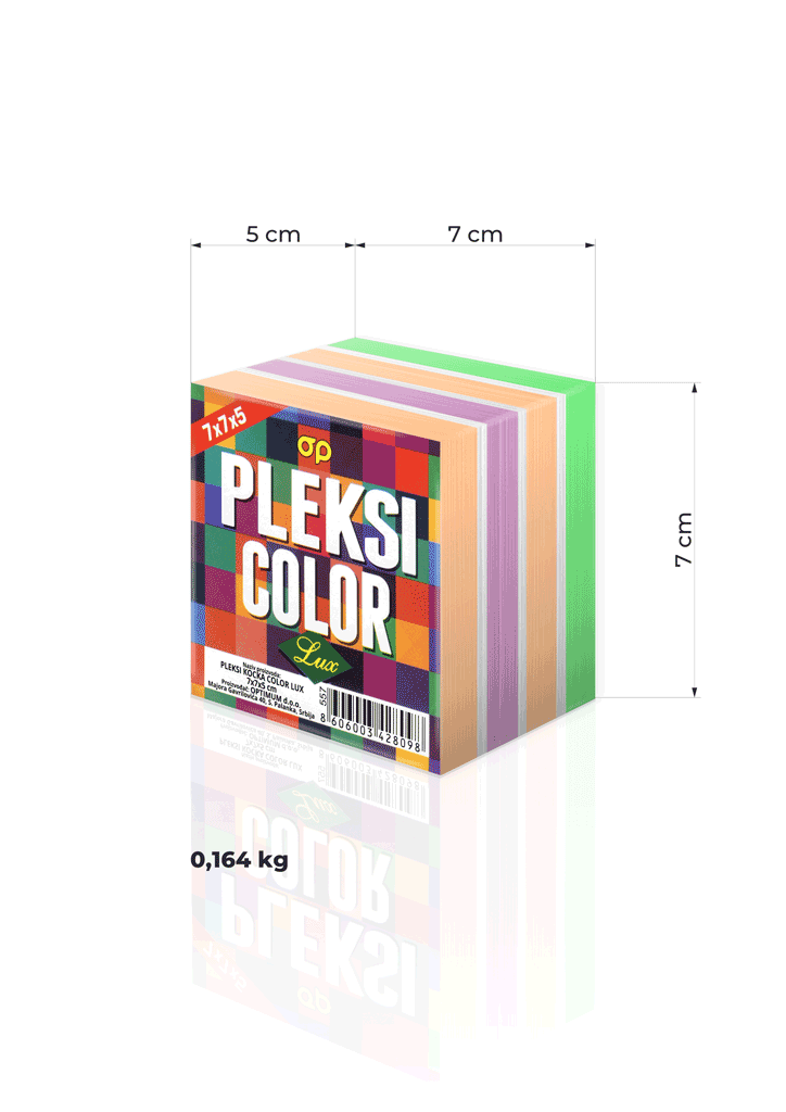 PLEKSI KOCKA 7X7 COLOR LUX