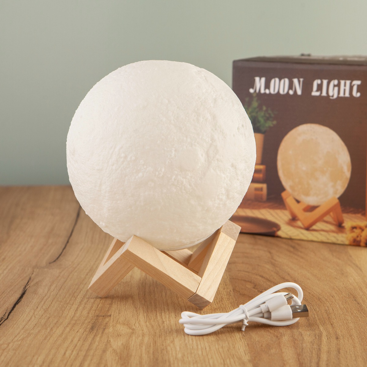 LAMPA STONA 15CM KUGLA OP24026 WY
