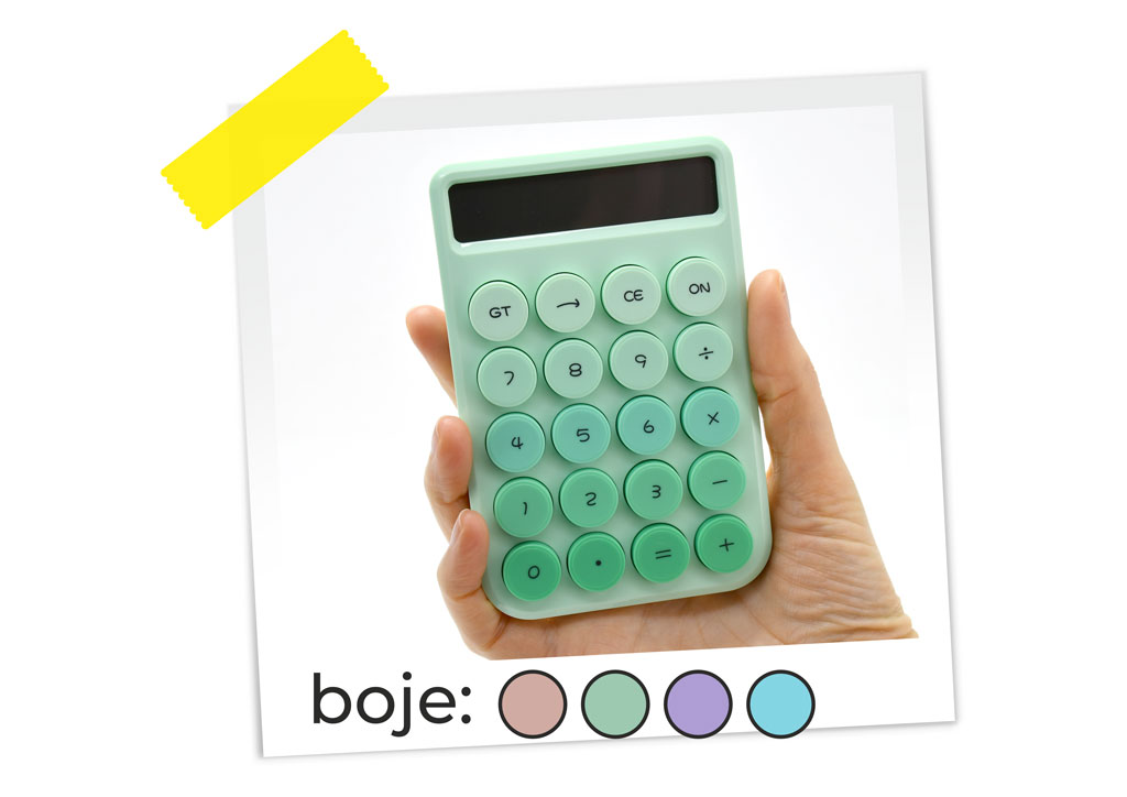 KALKULATOR PASTEL MALI OS-9166 4 boje OP24058 WY