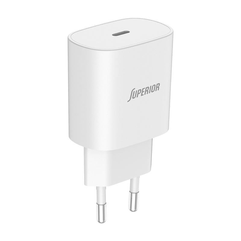 PUNJAČ BEZ KABLA SUPERIOR CO-DC24 FAST PD USB-C 25W 3A BELI