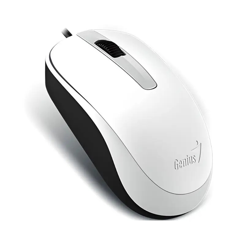 MIŠ KOMPJUTERSKI GENIUS DX-120 BELI OPTIČKI ŽIČNI USB