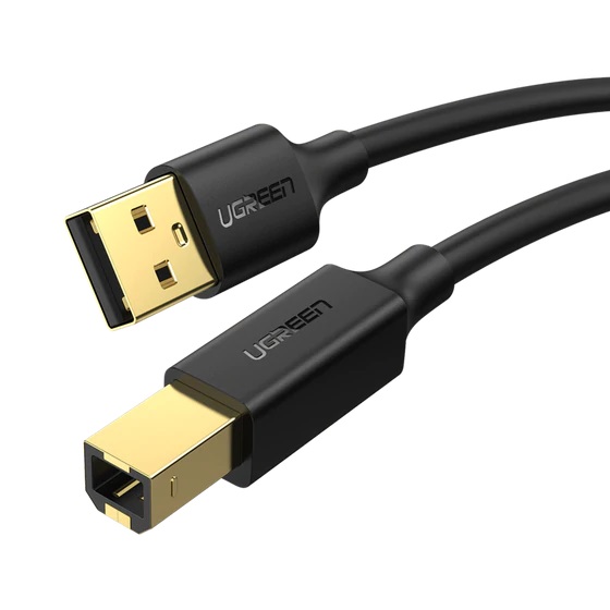 KABL USB UGREEN 2.0 US135 USB-A NA USB-B CRNI 1.5M ZA ŠTAMPAČ