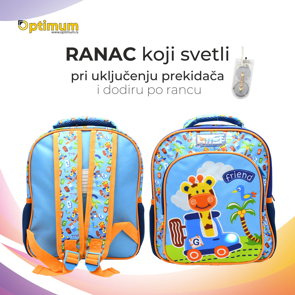RANAC PREDŠKOLSKI 586225 ŽIRAFA SY