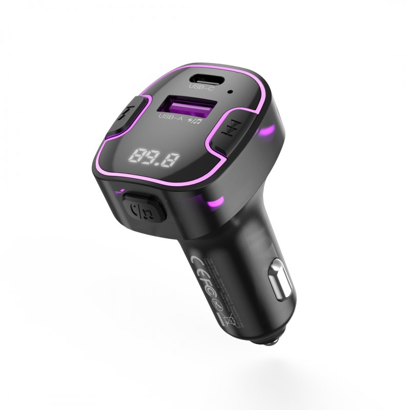 FM TRANSMITTER SA PUNJAČEM ZA AUTO XO XO-BCC12 FM BLUETOOTH MP3 PLAY USB-A + USB-C