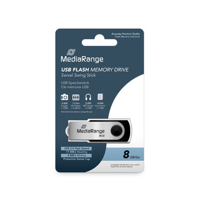 USB FLASH MEMORIJA MEDIARANGE 8GB USB 2.0