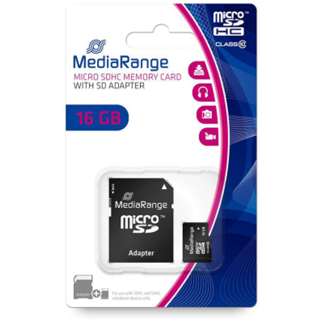 MICRO SDHC KARTICA SA ADAPTEROM MEDIARANGE 8GB CLASS-10