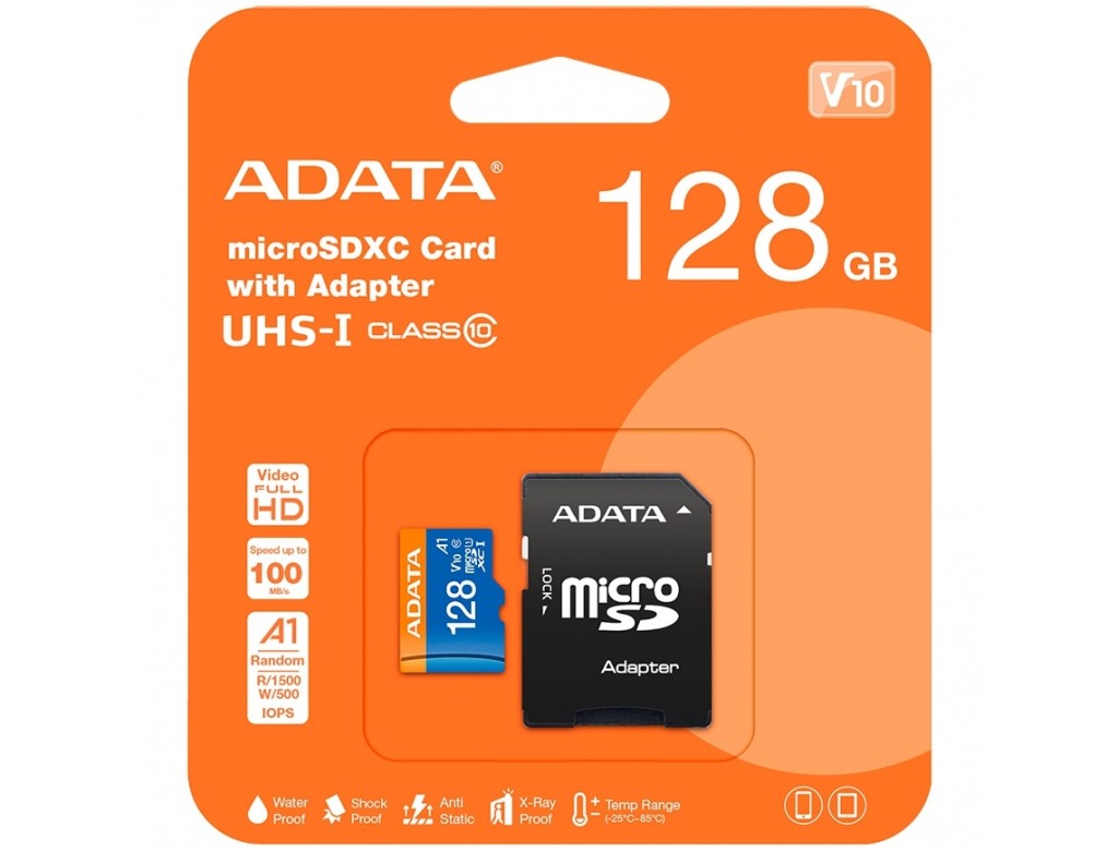 MICRO SDHC KARTICA SA ADAPTEROM ADATA 128GB CLASS-10
