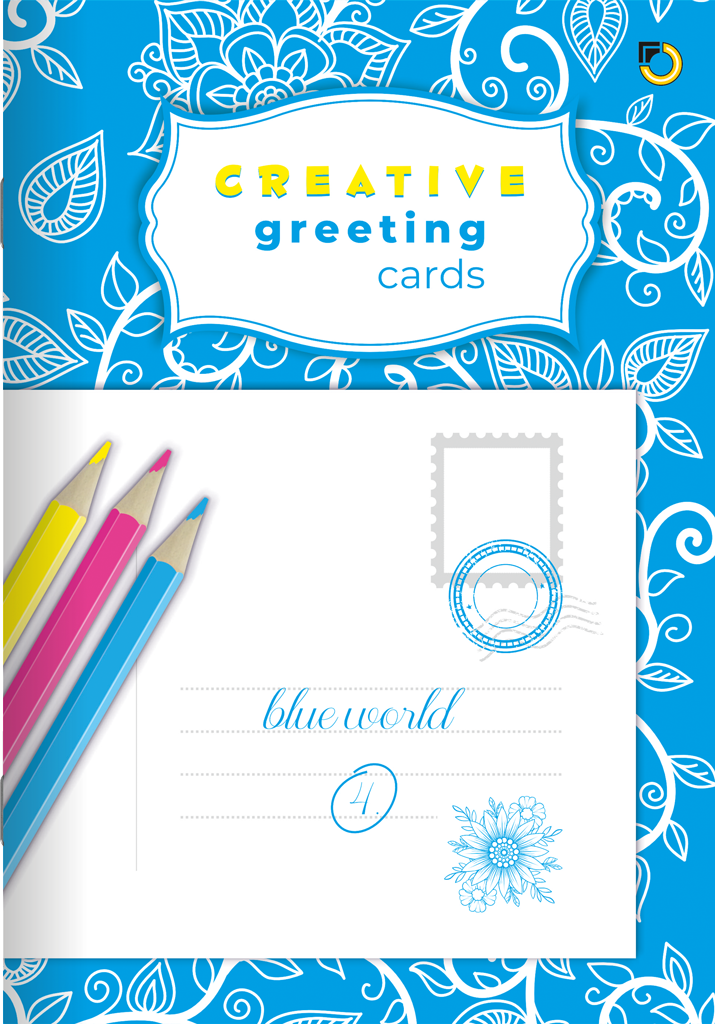 BOJANKA KREATIVNA B5 16 MOTIVA GREETING CARDS BLUE WORLD 4