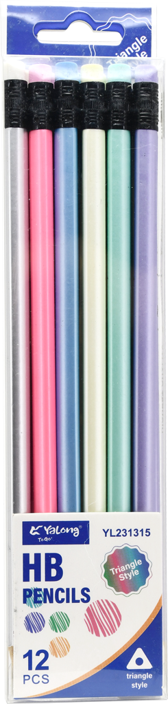 OLOVKA GRAFITNA HQ Triangl HB YL231315 1/12 WY Pastel 6c