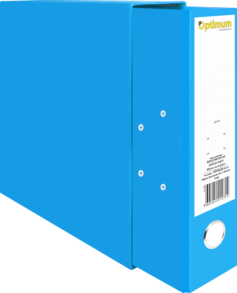 REGISTRATOR A4 NORMAL SVETLO PLAVI 10/1