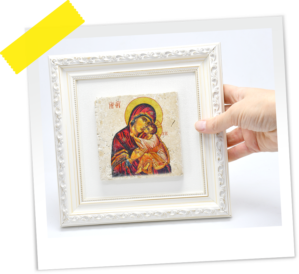 SLIKA NA KAMENU 10X10CM U RAMU 27212FM