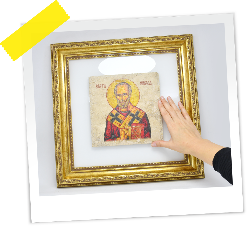 SLIKA NA KAMENU U RAMU 20X20 28311FM