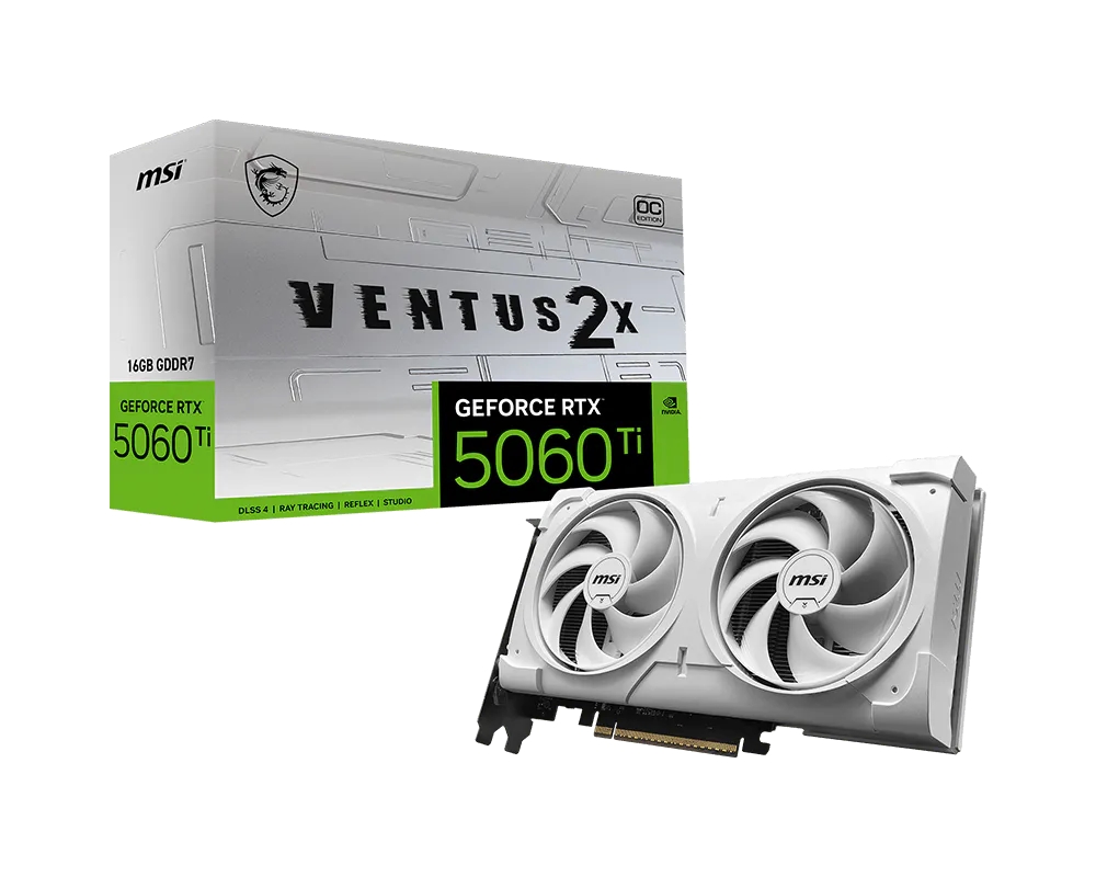 MSI RTX 5060 Ti 16G VENTUS 2X OC WHITE PLUS