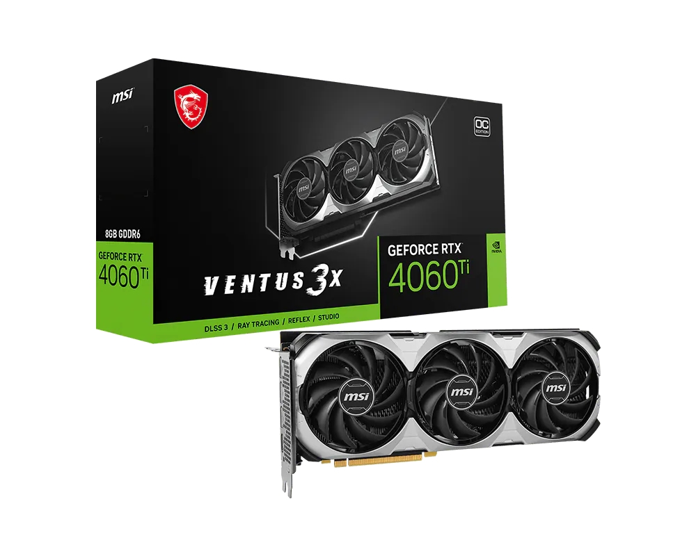 MSI RTX 4060 Ti VENTUS 3X E 8G OC