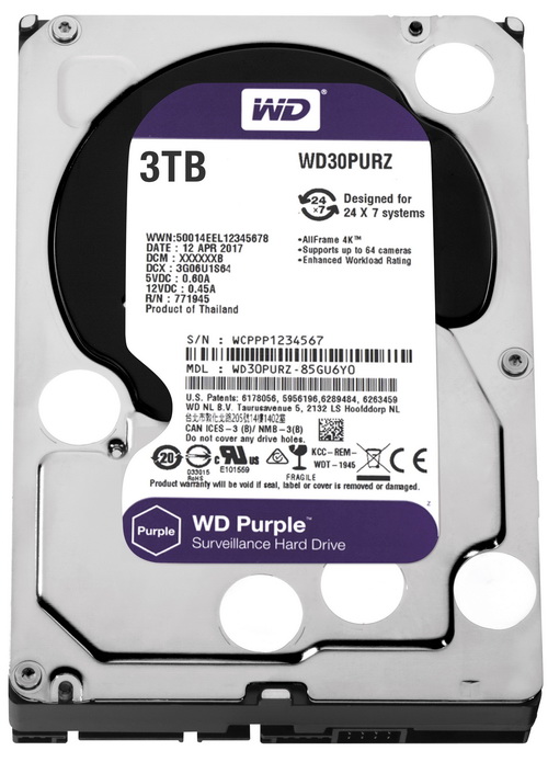 Western Digital 3 TB Purple WD30PURZ