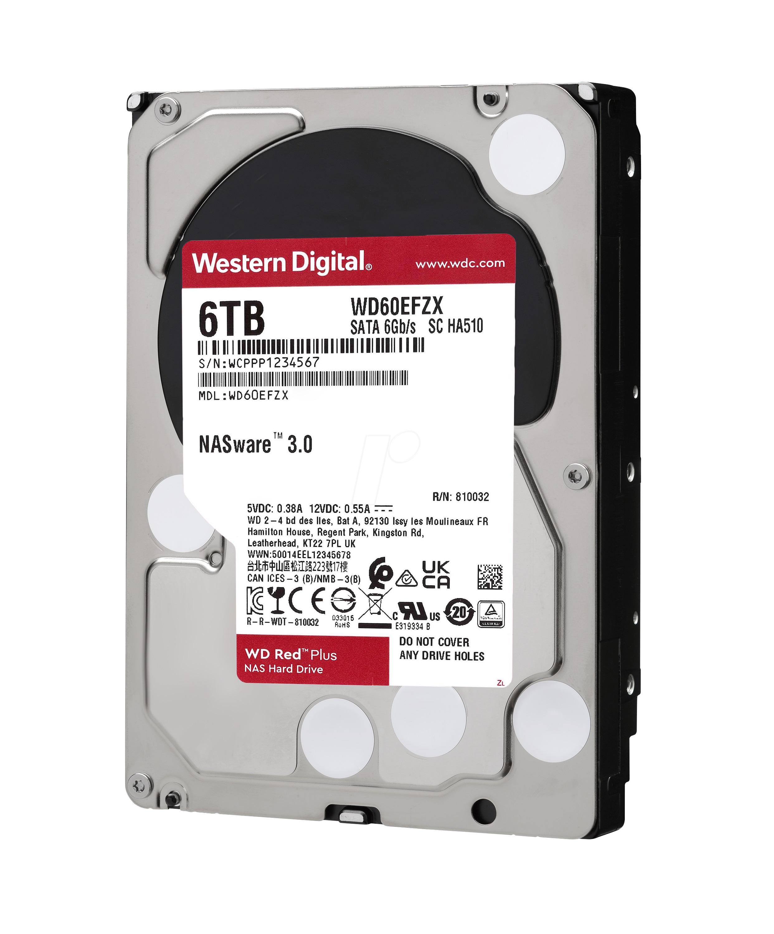 Western Digital 6 TB Red Plus NAS WD60EFZX