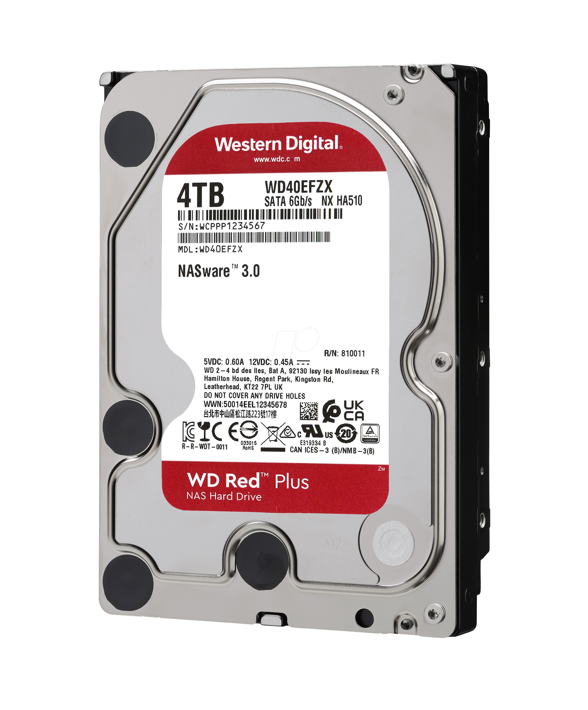 Western Digital 4 TB Red Plus NAS WD40EFZX