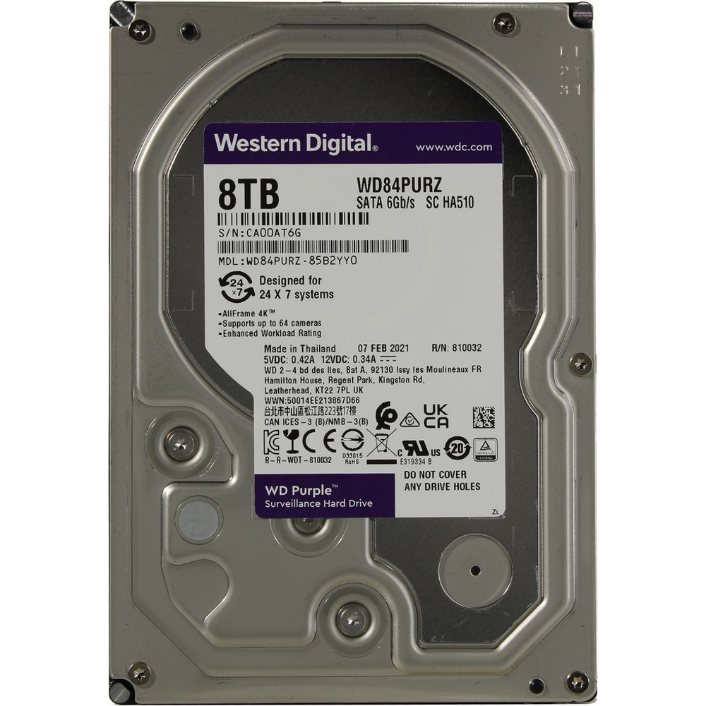 Western Digital 8 TB Purple WD84PURZ