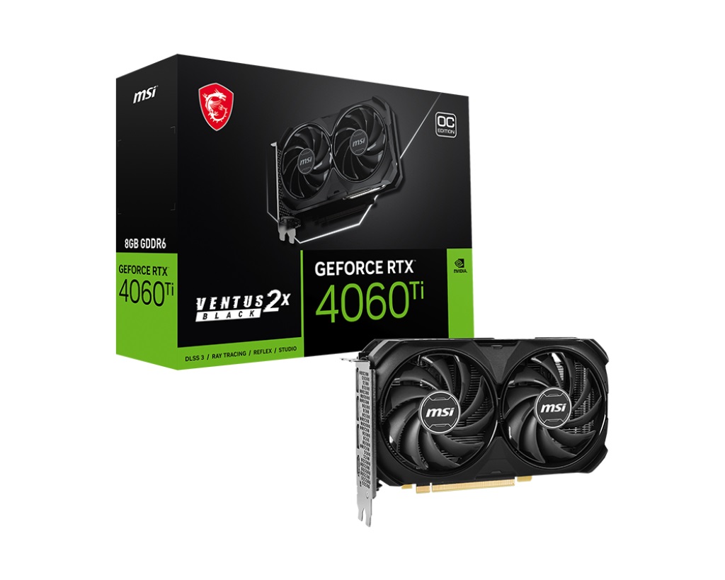 MSI RTX 4060 Ti VENTUS 2X BLACK 8G OC