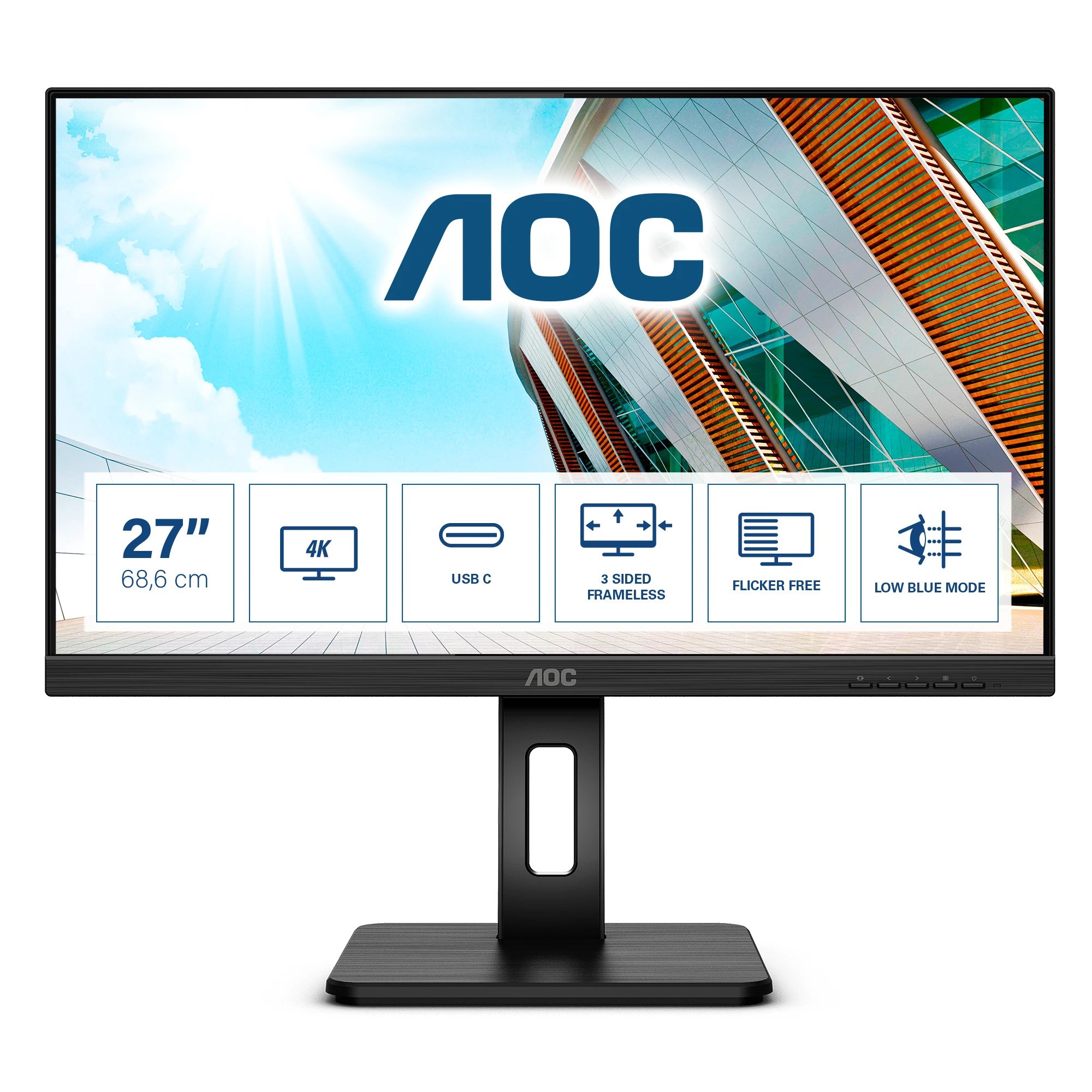AOC 27" U27P2CA UHD USB-C IPS